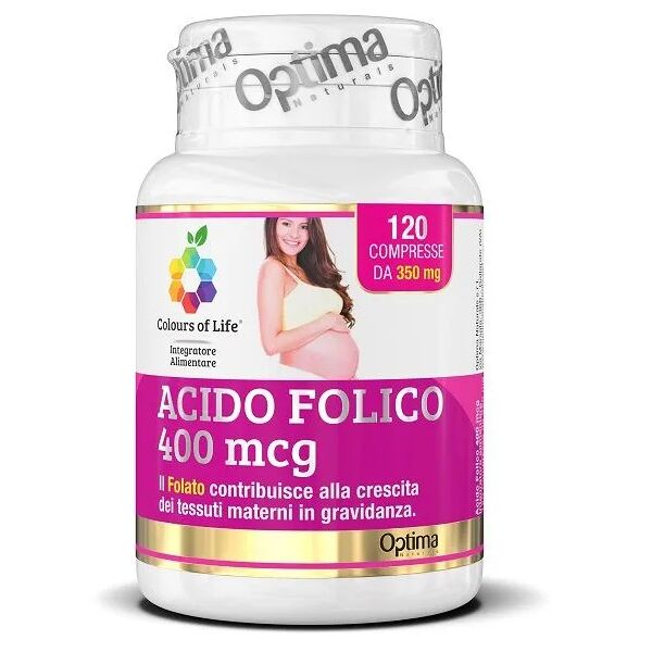 colours of life optima naturals acido folico integratore gravidanza 120 compresse