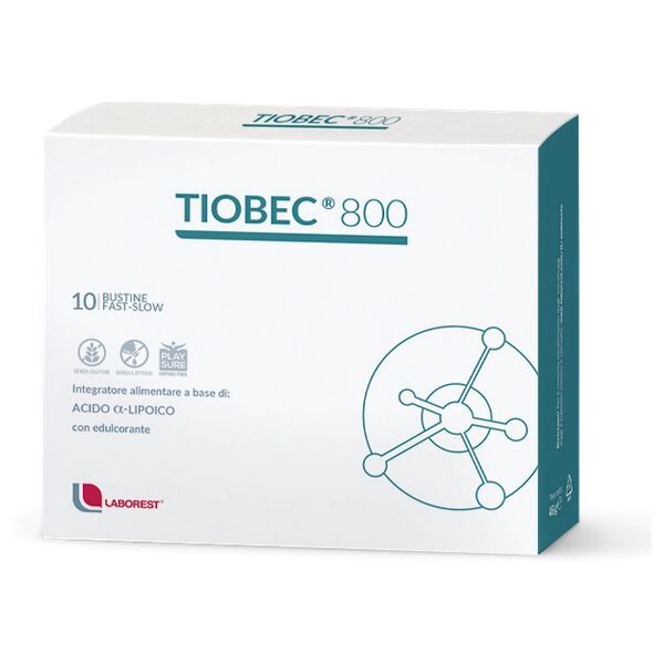 tiobec 800 integratore metabolismo energetico 10 bustine fast-slow