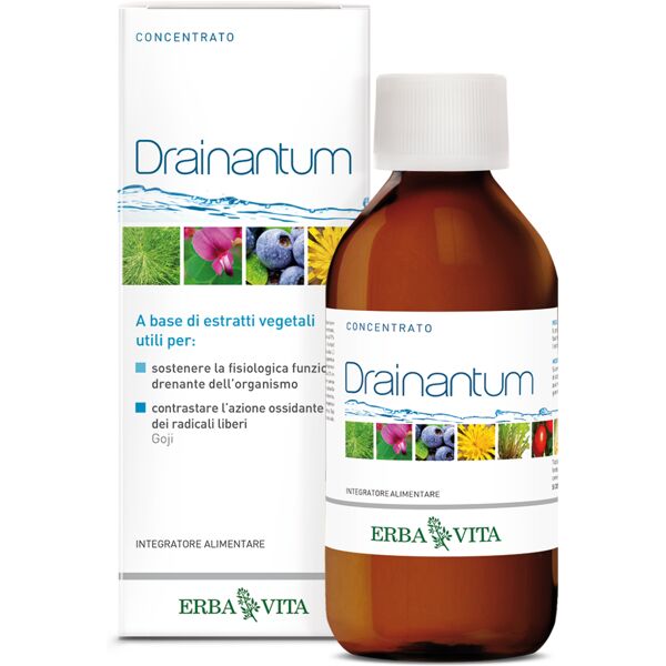 erba vita drainantum concentrato integratore drenante 200 ml