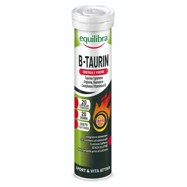 equilibra b- taurin integratore energetico per sportivi 20 compresse effervescenti