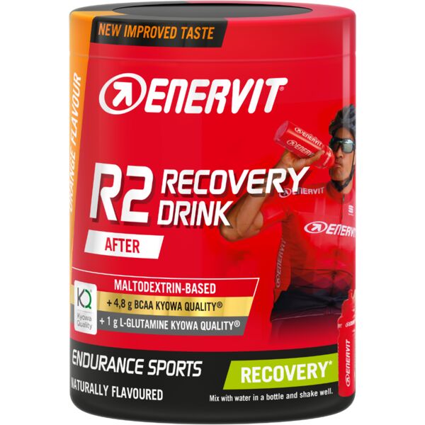 enervit r2 recovery drink integratore per sportivi gusto arancia barattolo 400 gr