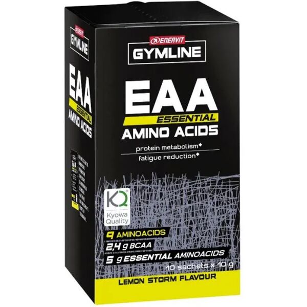 enervit gymline eaa essential amino acids integratore di aminoacidi per sportivi astuccio da 10 buste limone