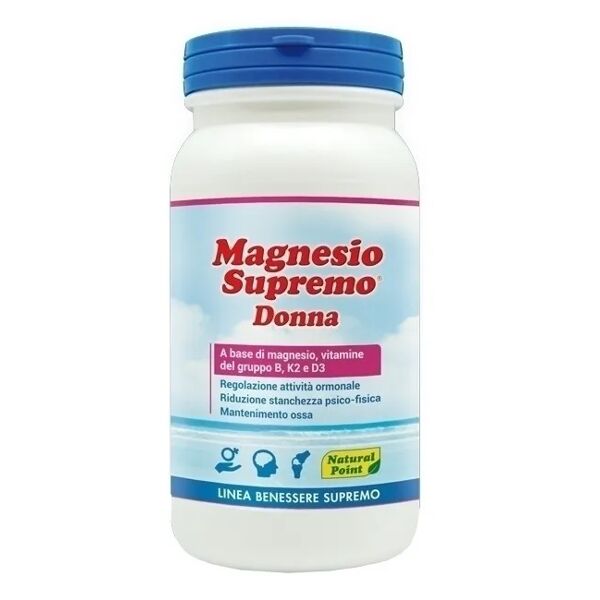 natural point magnesio supremo donna integratore di magnesio e vitamine 150 g