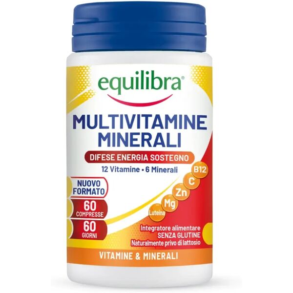 equilibra multivitamine minerali integratore difese energia sostegno 60 compresse