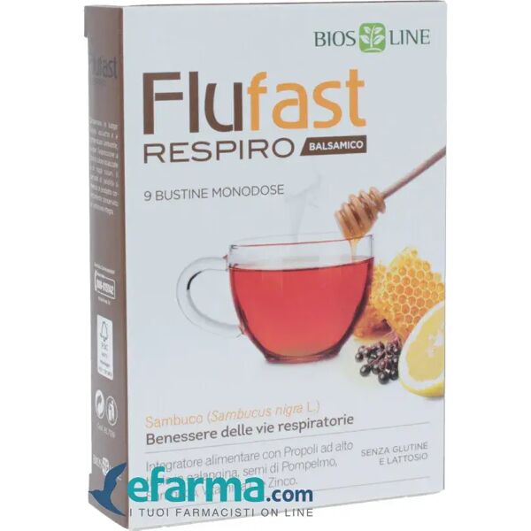 apix bios line flufast respiro balsamico integratore benessere vie respiratorie 9 bustine monodose