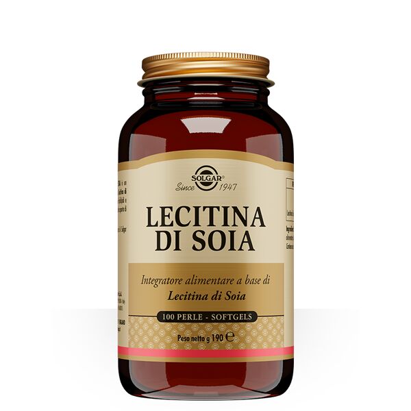 solgar lecitina di soia integratore funzione epatica 100 perle softgels