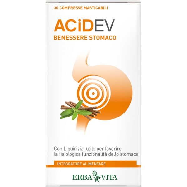 erba vita acid ev integratore acidità di stomaco 30 tavolette