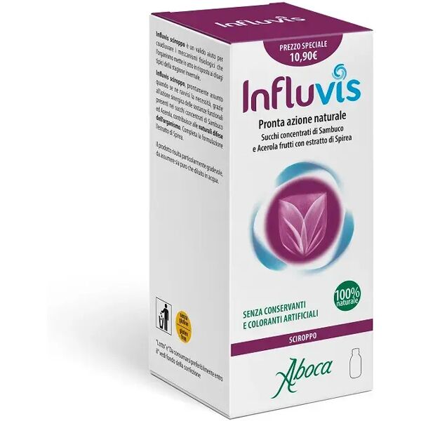 aboca influvis sciroppo integratore naturale difese immunitarie 100 ml