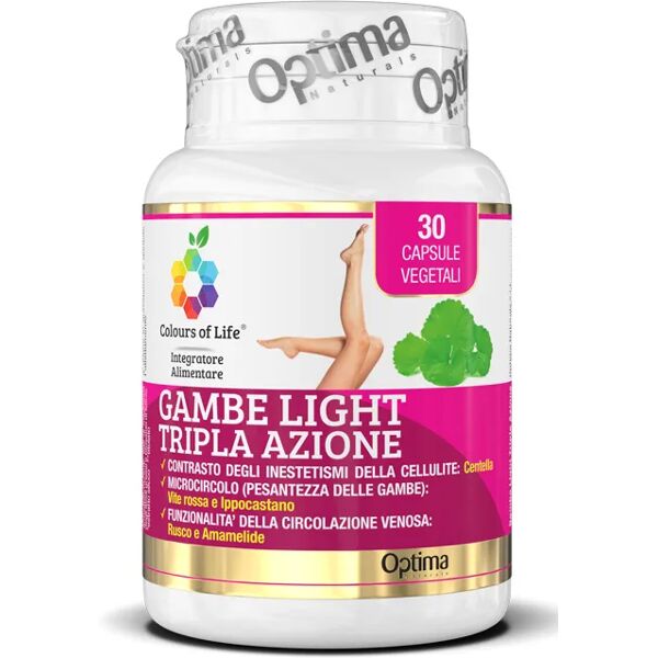 colours of life optima gambe light integratore 30 capsule