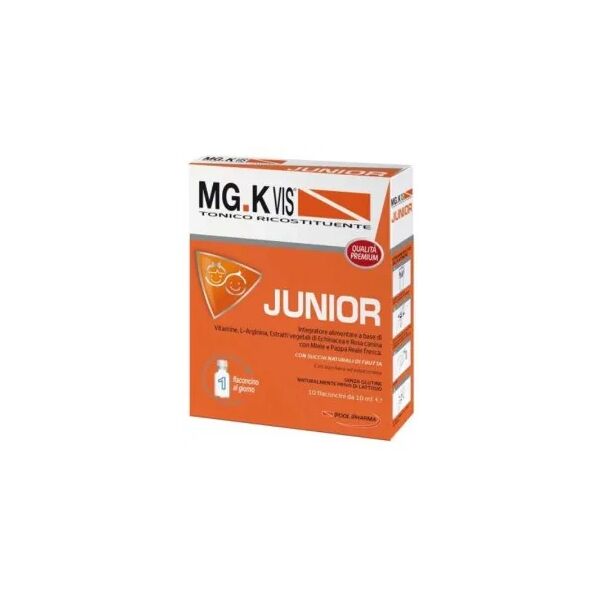 pool pharma mg.k vis junior integratore tonico ricostituente 10 flaconcini