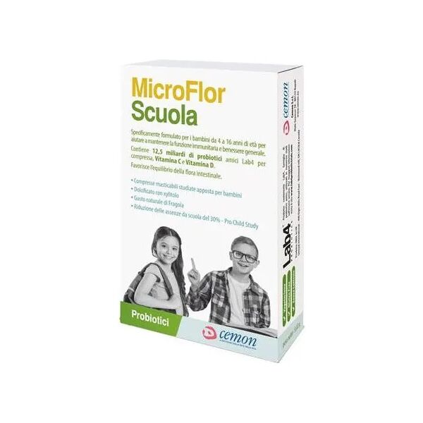 cemon microflor scuola 30 capsule masticabili