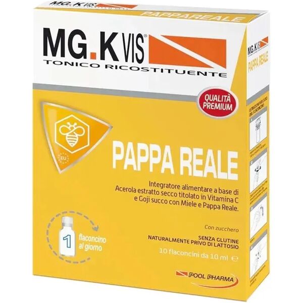 pool pharma mg.k vis pappa reale integratore tonico ricostituente 10 flaconcini