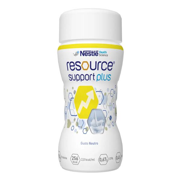 resource support plus neutro bevanda ipercalorica e iperproteica 4x125 ml