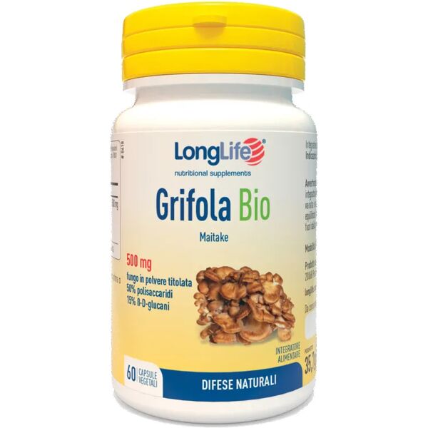 longlife grifola bio integratore difese naturali 60 capsule