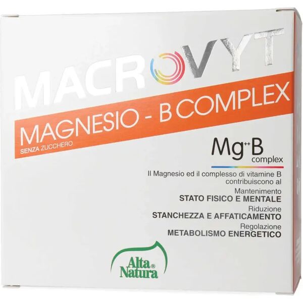 alta natura macrovyt magnesio b complex integratore energetico 18 bustine