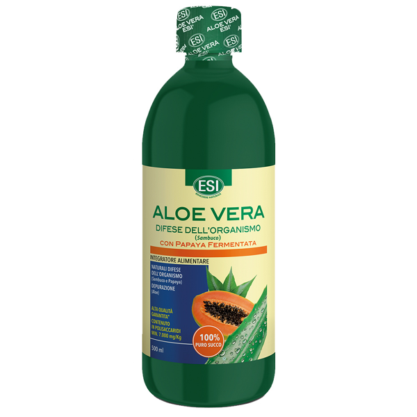 esi aloe vera difese succo papaya depurativo e per difese dell’organismo 500 ml