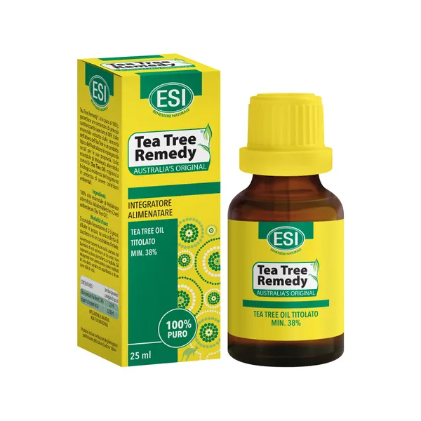 esi tea tree remedy oil olio essenziale puro di tea tree integratore 25 ml