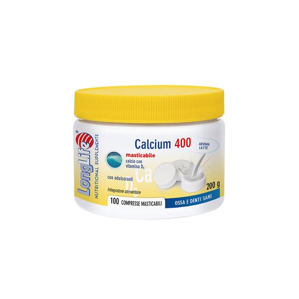 long life longlife calcium latte 100 compresse 400 mg