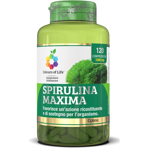 colours of life optima spirulina maxima 120cpr