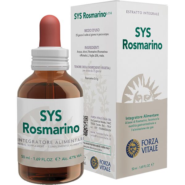 forza vitale italia srl sys rosmarino gocce 50 ml