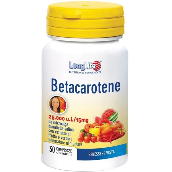 long life longlife betacarotene 25000 ui 30 compresse