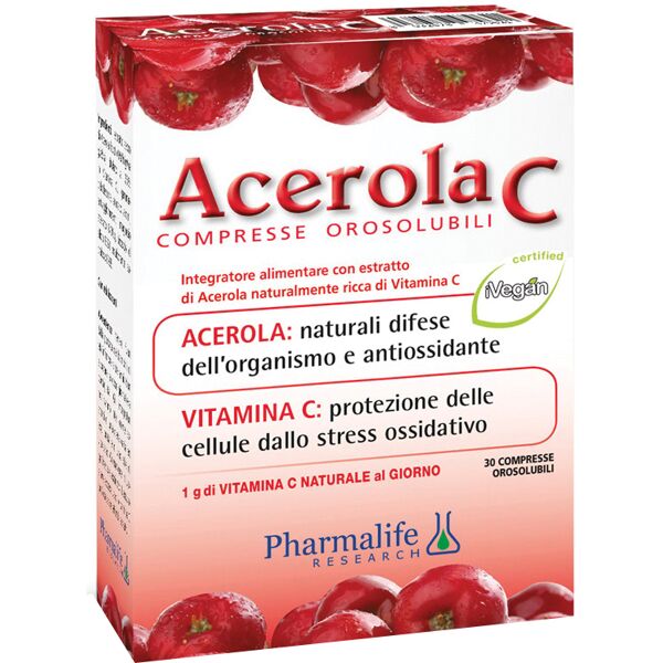 pharmalife research s.r.l acerola c 30 compresse orosolubili