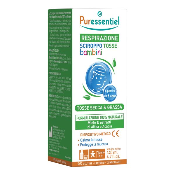 puressentiel sciroppo tosse bambini 140 ml