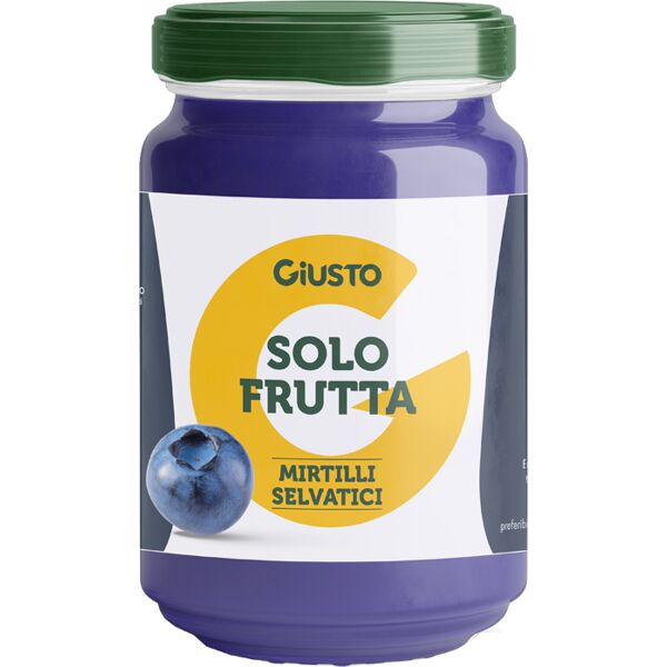 giusto solo frutta confettura mirtilli selvatici 220 g