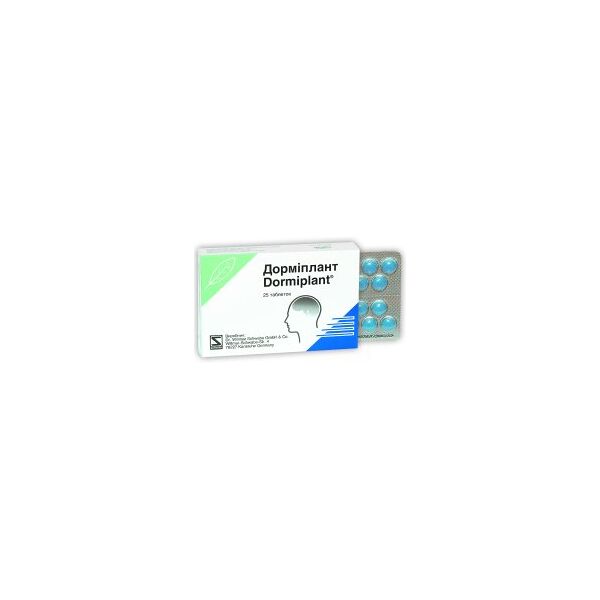 dr.willmar schwabe gmbh&co.kg dormiplant 160+80mg 25 cpr