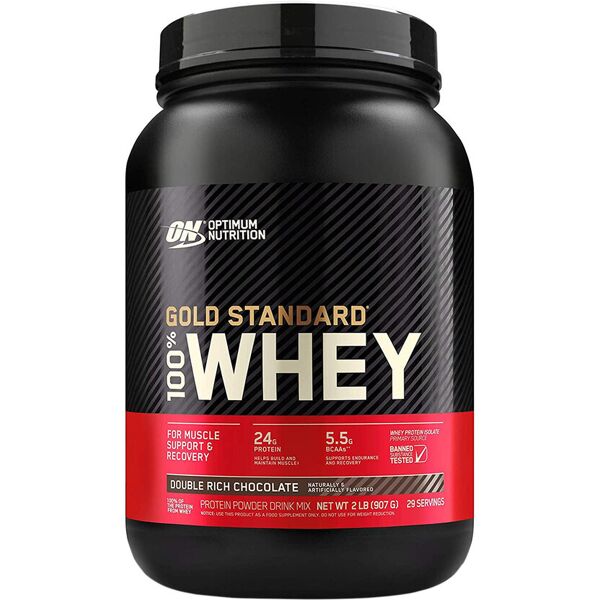 optimum nutrition 100% whey gold standard 908 grammi cioccolato nocciola