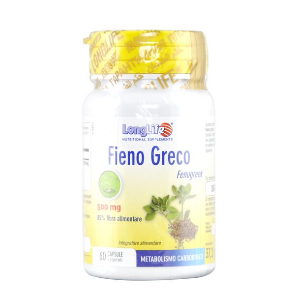 long life fieno greco 500mg 60 capsule