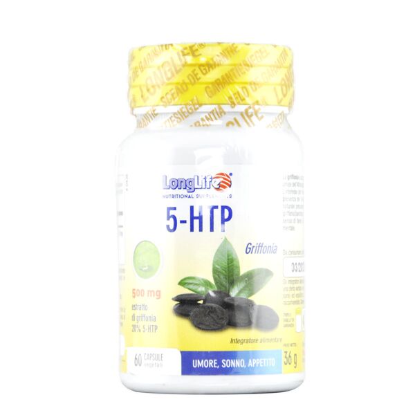 long life 5-htp 500mg 60 capsule vegetali