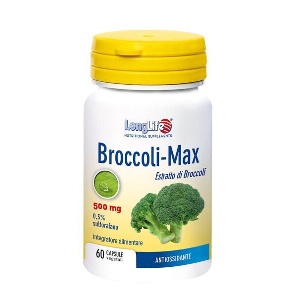 long life broccoli-max 500mg 60 capsule vegetali