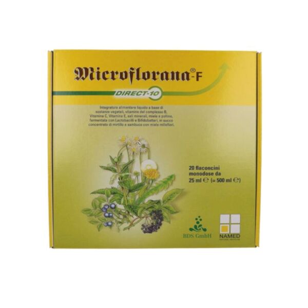 named microflorana - f direct 10 20 flaconcini da 25ml