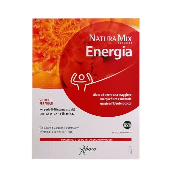 aboca natura mix advanced - energia 10 flaconcini