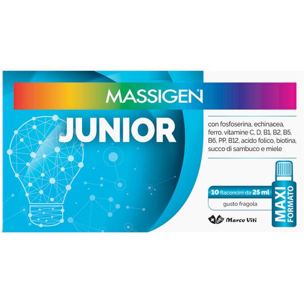 massigen junior 10 flaconcini da 25ml fragola