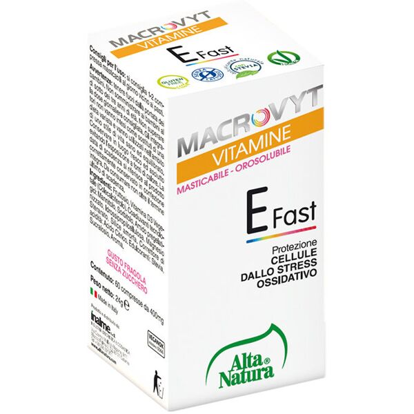 alta natura macrovyt - vitamine e fast 40 compresse da 500 mg