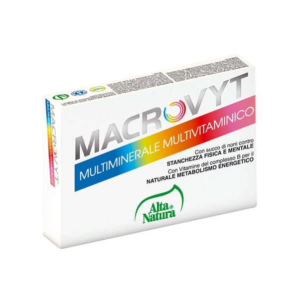alta natura macrovyt - multivitaminico multiminerale 30 compresse da 900 mg