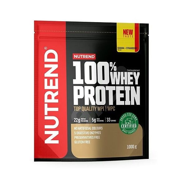 nutrend 100% whey protein 1000 grammi banana fragola