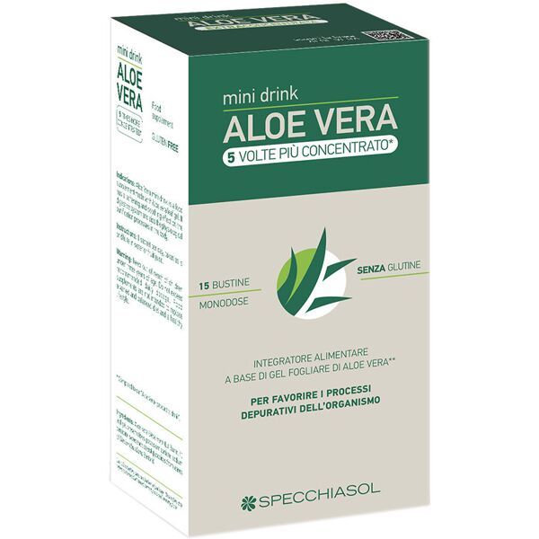 specchiasol mini drink aloevera 15 bustine da 10 ml