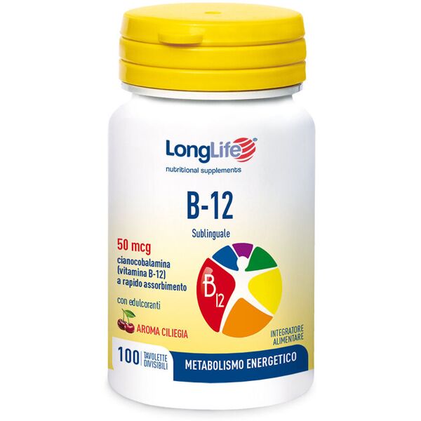 long life b-12 sublinguale 50mcg 100 tavolette