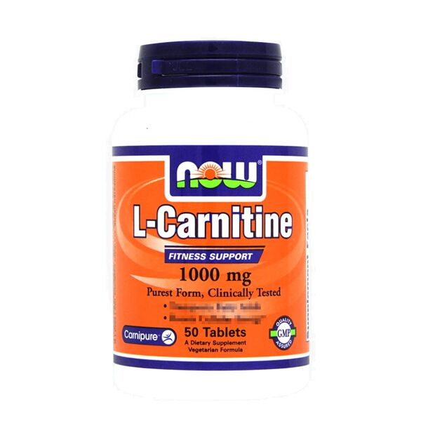 now foods l-carnitine 1000mg 50 tavolette