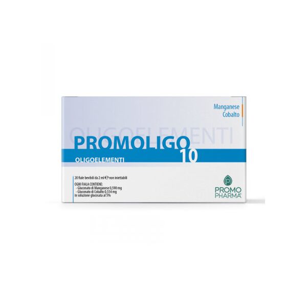 promopharma promoligo 10 manganese / cobalto 20 fiale da 2ml