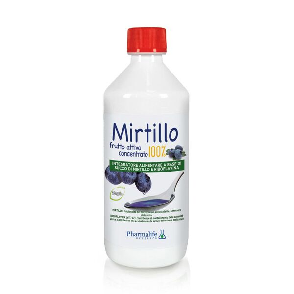 pharmalife mirtillo 100% frutto attivo concentrato 500ml