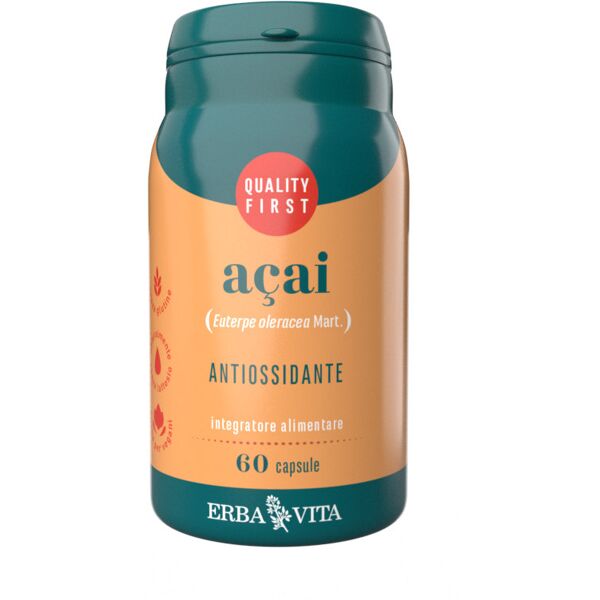 erba vita capsule monoplanta - açaí 60 capsule