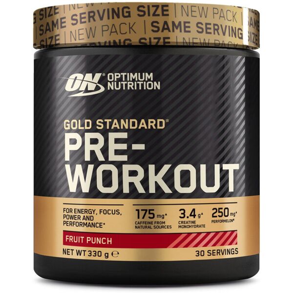 optimum nutrition pre-workout gold standard 330 grammi mela verde