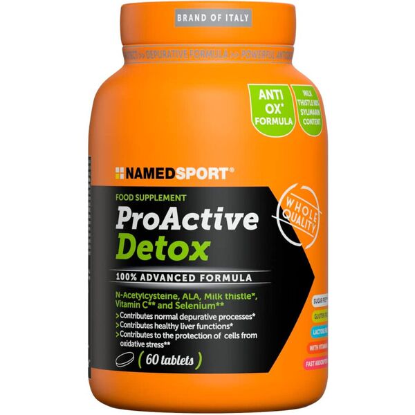 named sport proactive detox 60 compresse