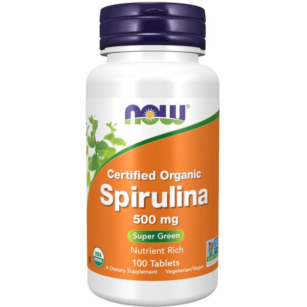 now foods spirulina 500mg 200 compresse