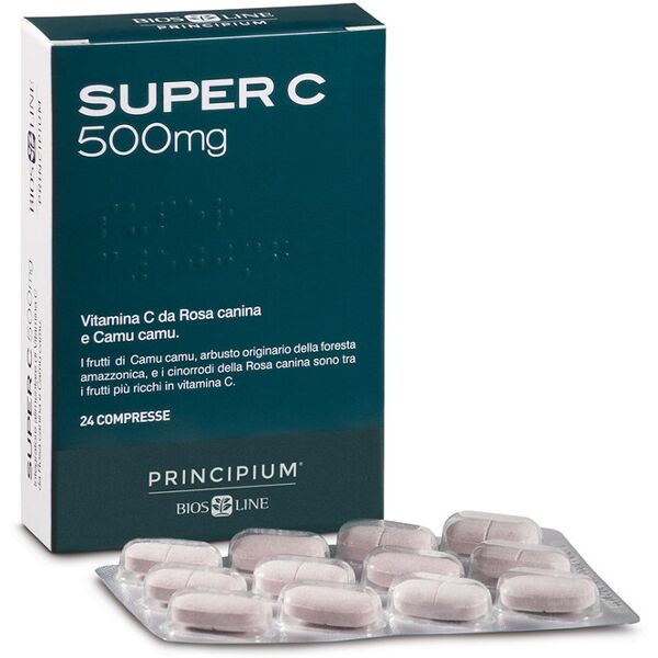 bios line principium - super c 500mg 24 compresse