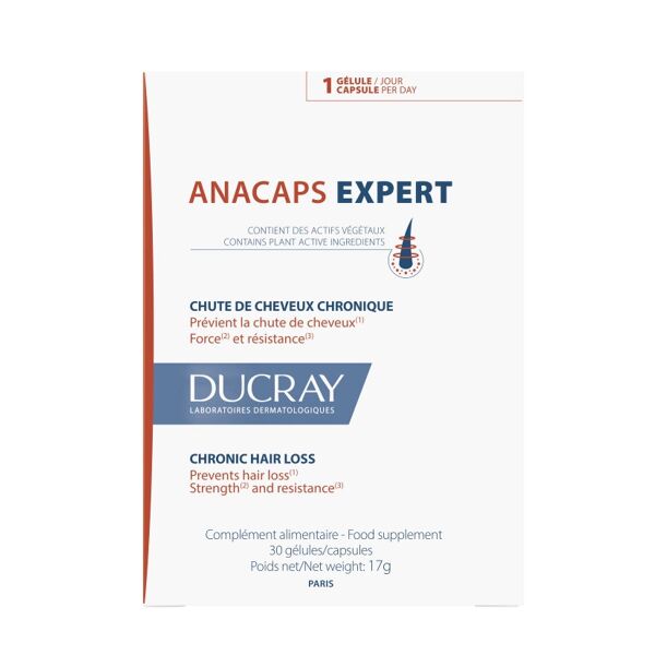 ducray anacaps expert - capelli/unghie 30 capsule